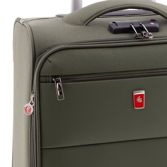 Gladiator 3700 4 roulettes Trolley de cabine 55 cm avec soufflet d'extension