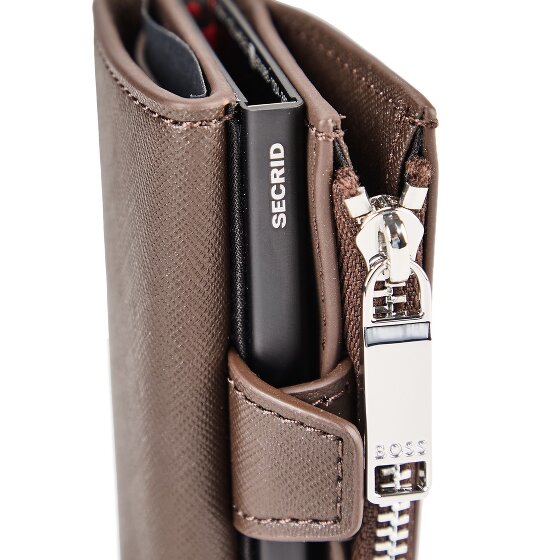 Boss Northon Porte-monnaie Protection RFID Cuir véritable 9 cm
