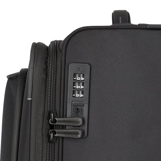 Travelite Crosslite 5.0 4 roulettes Trolley L 77 cm avec soufflet d'extension