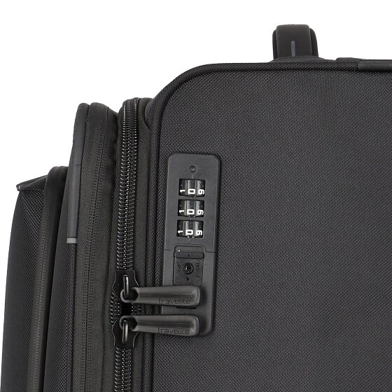 Travelite Crosslite 5.0 4 roulettes Trolley L 77 cm avec soufflet d'extension