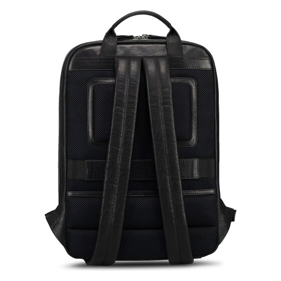 Jost Glasgow Daypack Protection RFID Cuir véritable 44 cm Compartiment ordinateur