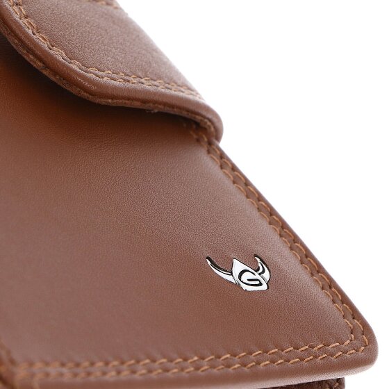 Golden Head Polo Étui pour cartes de crédit Protection RFID Cuir véritable 8 cm