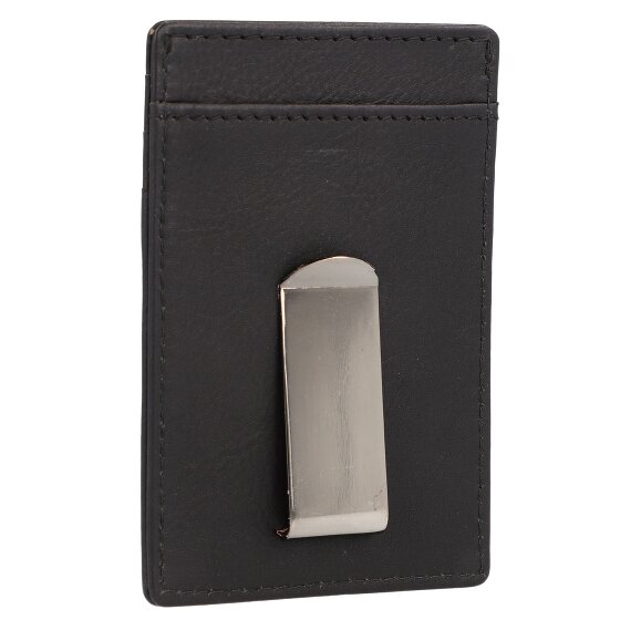 Police PT16-08536 Porte-cartes de crédit en cuir 7 cm avec pince à billets