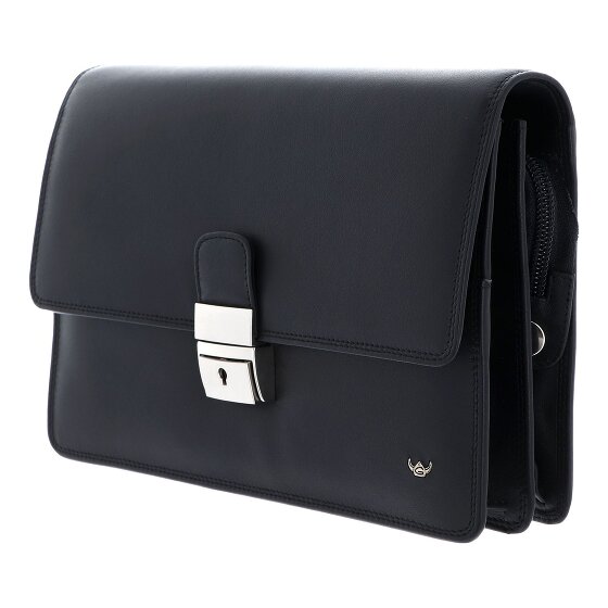 Golden Head Polo Sac pour homme Cuir véritable 23 cm