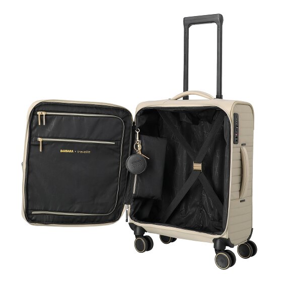 Travelite Barbara Stepp 4 roulettes Trolley de cabine S 55 cm avec soufflet d'extension