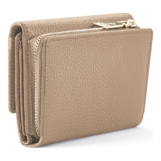 Lazarotti Porte-monnaie « Bologna » en cuir XL avec compartiment à fermeture éclair sur tout le pourtour, Cuir, 14 cm