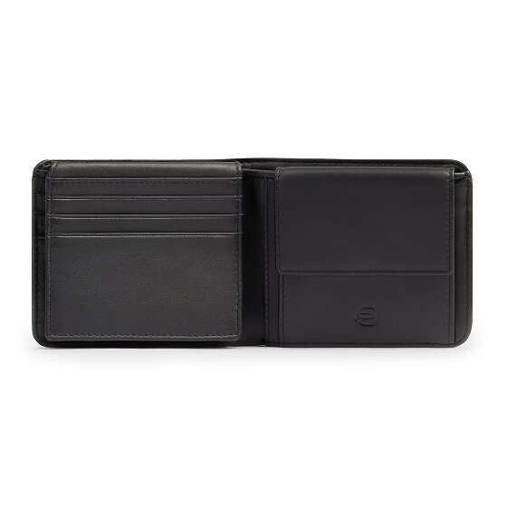 Piquadro Lyss Porte-monnaie Protection RFID Cuir véritable 11 cm