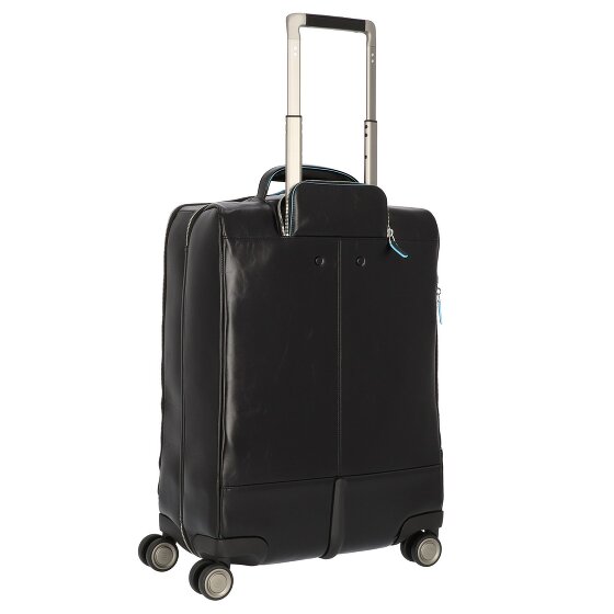 Piquadro Blue Square 4-roues trolley cabine cuir 55 cm compartiment ordinateur portable