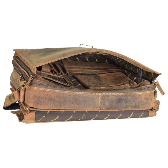 Greenburry Porte-documents Vintage en cuir 40 cm pour ordinateur portable