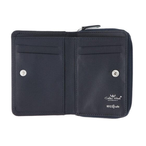 Golden Head Polo Porte-monnaie Protection RFID Cuir véritable 11.5 cm