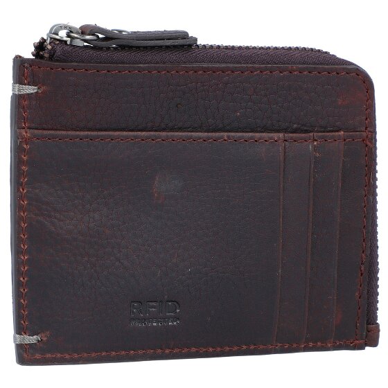 Burkely Antique Avery Étui pour cartes de crédit Protection RFID Cuir véritable 11 cm