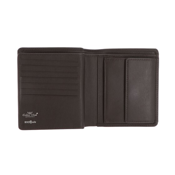 Golden Head Polo Porte-monnaie Protection RFID Cuir véritable 11.5 cm