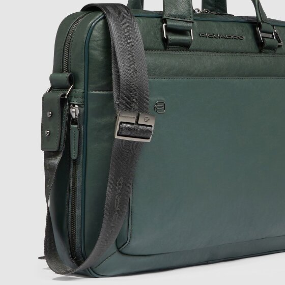 Piquadro Black Square Porte-documents Cuir 40 cm Compartiment pour ordinateur portable