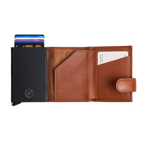 The Chesterfield Brand Bennett Porte-monnaie Protection RFID Cuir véritable 10 cm