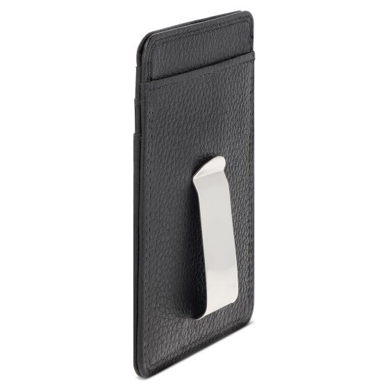 Redolz Leather Essentials Porte-cartes de crédit RFID en cuir 7 cm avec pince à billets
