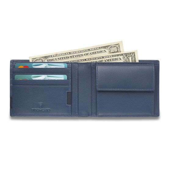 Roncato Monaco Porte-monnaie Protection RFID Cuir 9.5 cm
