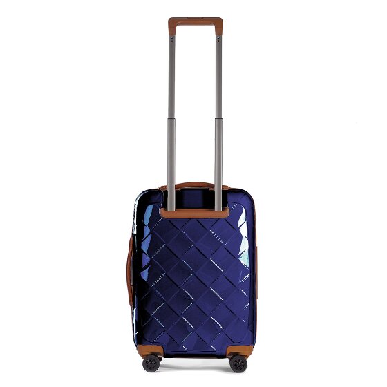 Stratic Leather & More 4 roulettes Trolley de cabine 55 cm Compartiment pour ordinateur portable