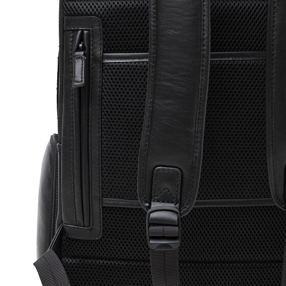 Castelijn & Beerens Nappa X Sac à dos de voyage RFID en cuir 43 cm Compartiment pour ordinateur portable