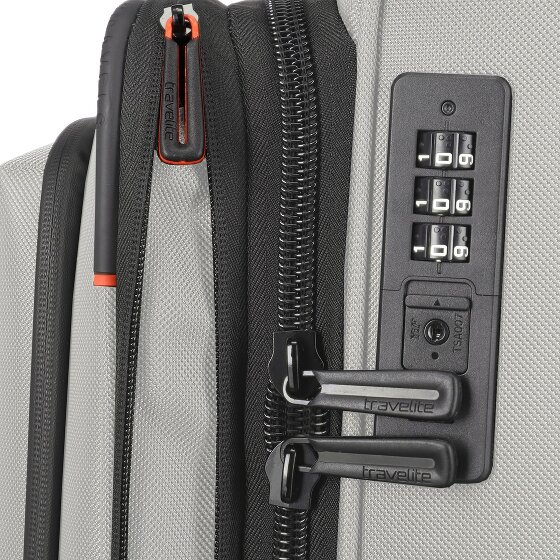Travelite Crosslite 5.0 4 roulettes Trolley de cabine S 55 cm Compartiment pour ordinateur portable