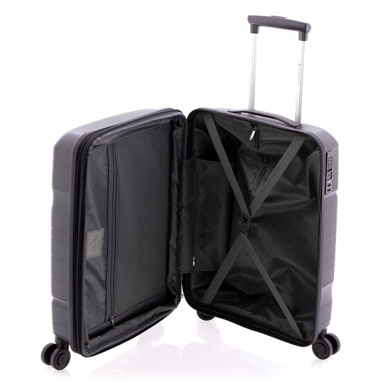 Gladiator 3800 4 roulettes Trolley de cabine 55 cm avec soufflet d'extension