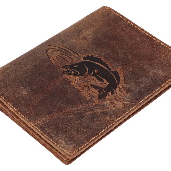 Greenburry Étui à documents vintage en cuir 12 cm