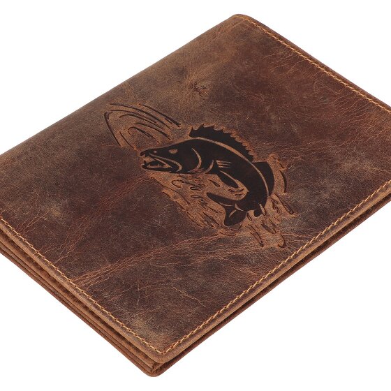 Greenburry Étui à documents vintage en cuir 12 cm