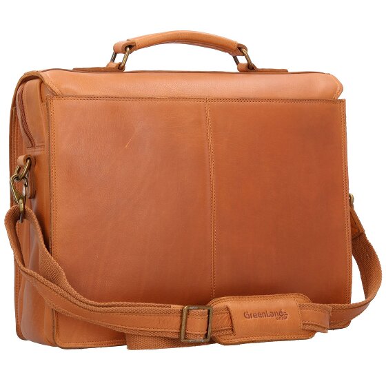 Greenland Nature Nature Porte-documents RFID en cuir 40 cm Compartiment pour ordinateur portable