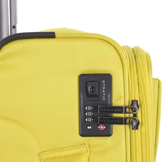 Stratic Bendigo Light Style 4 roulettes Trolley de cabine S 54 cm avec soufflet d'extension