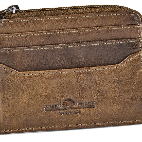 Greenburry Newport Étui pour cartes de crédit Protection RFID Cuir véritable 10.5 cm