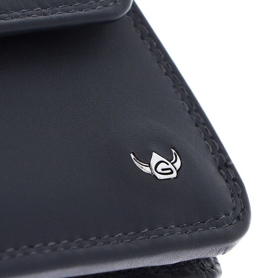 Golden Head Polo Porte-monnaie Protection RFID Cuir véritable 10.5 cm