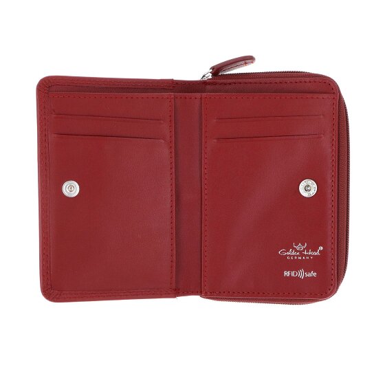 Golden Head Polo Porte-monnaie Protection RFID Cuir véritable 11.5 cm