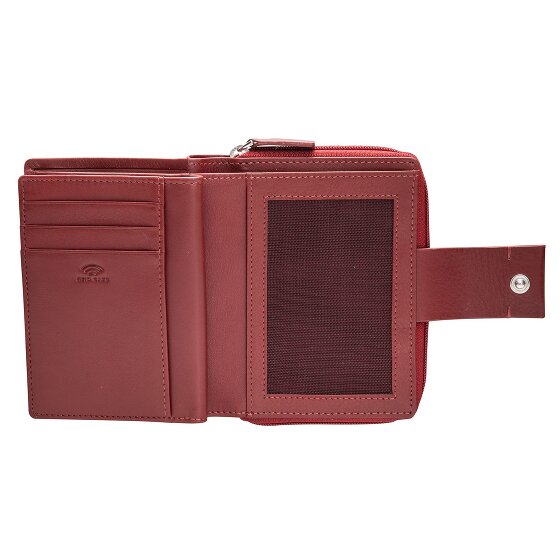 Maître Henau Diethilde Porte-monnaie Protection RFID Cuir véritable 12.5 cm