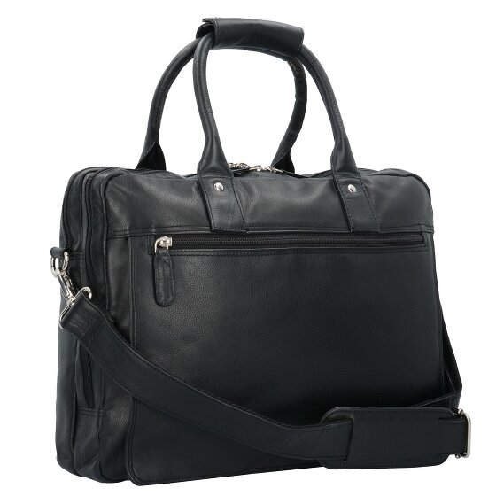 Dermata Porte-documents en cuir 39 cm Compartiment pour ordinateur portable