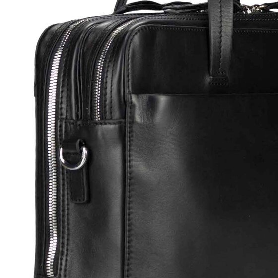 Jost Arva Attaché-case Cuir véritable 36 cm Compartiment ordinateur