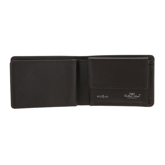 Golden Head Polo Porte-monnaie Protection RFID Cuir véritable 10 cm