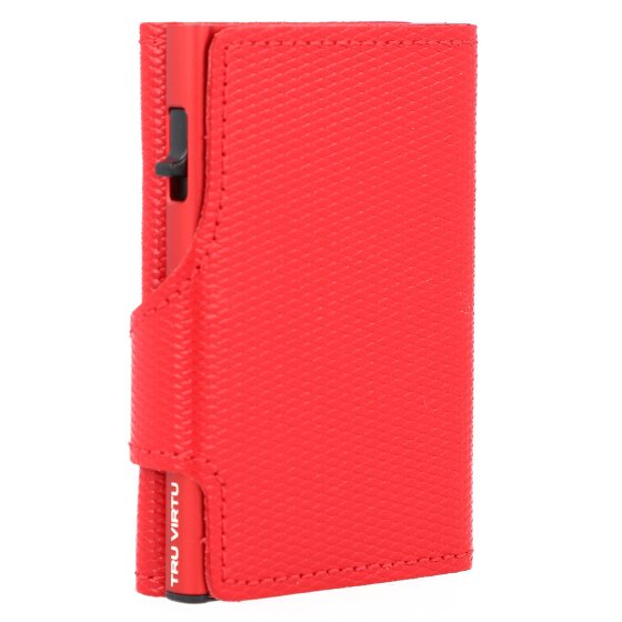 Tru Virtu Click & Slide Porte-cartes de crédit RFID en cuir 6,5 cm