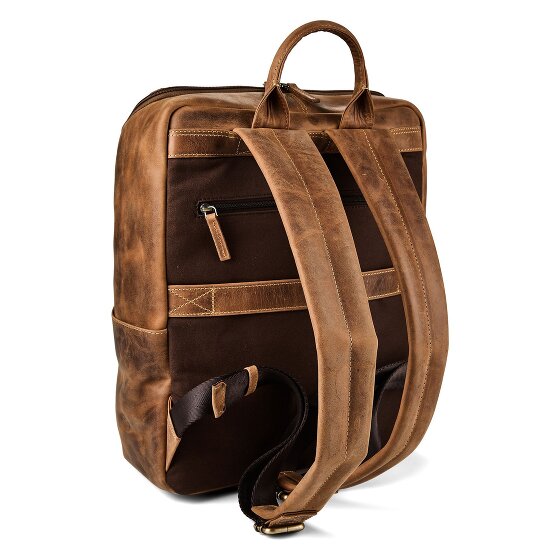 Greenburry Vintage Sac à dos professionnel Cuir véritable 36.5 cm Compartiment ordinateur