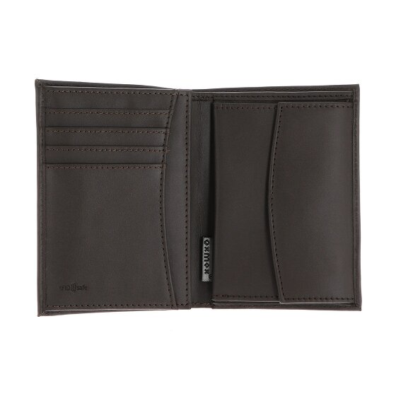 oxmox Leather Porte-monnaie Protection RFID Cuir véritable 10 cm