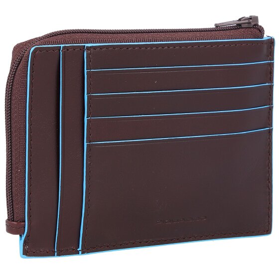 Piquadro Blue Square Porte-cartes de crédit RFID en cuir 12 cm