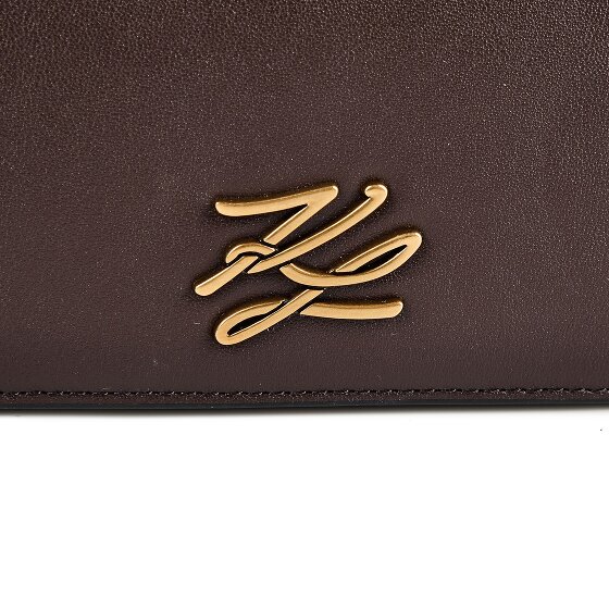 Karl Lagerfeld Autograph Sac à bandoulière Cuir véritable 20.5 cm
