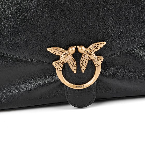 PINKO Love Satchel Big Sac à bandoulière Cuir véritable 36 cm