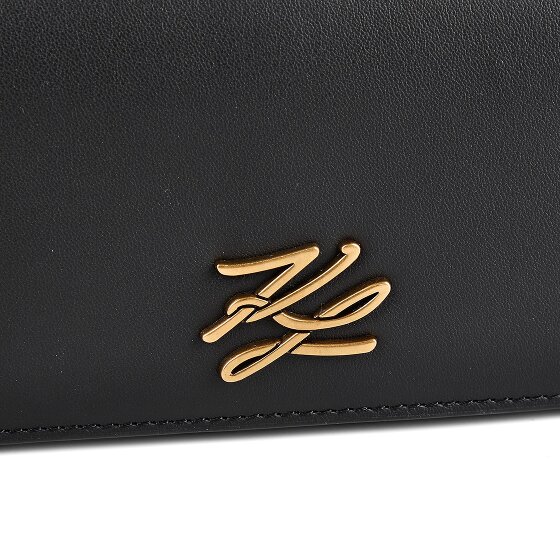 Karl Lagerfeld Autograph Sac à bandoulière Cuir véritable 20.5 cm