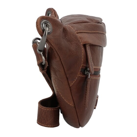 Jack Kinsky Porto Sac banane Cuir véritable 30 cm