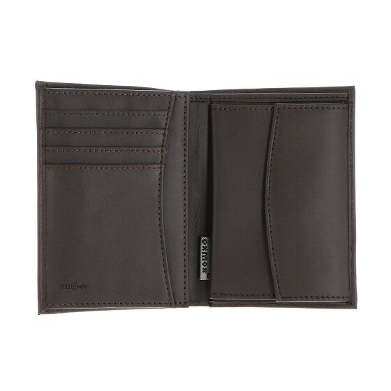 oxmox Leather Porte-monnaie Protection RFID Cuir véritable 10 cm
