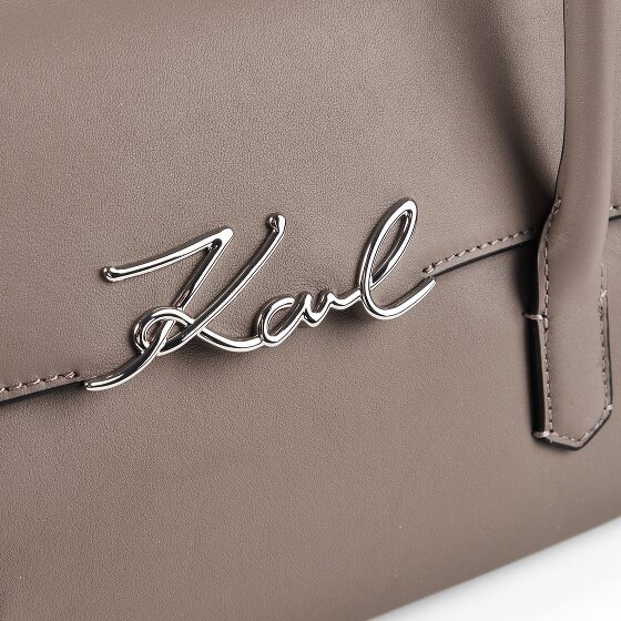 Karl Lagerfeld Signature Sac à bandoulière Cuir véritable 37 cm