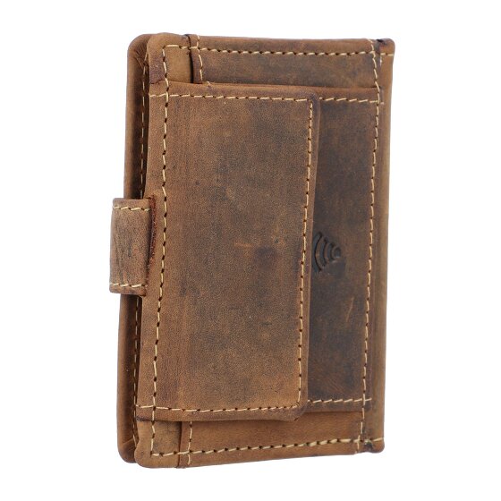 Greenburry Porte-monnaie Vintage RFID en cuir 7 cm