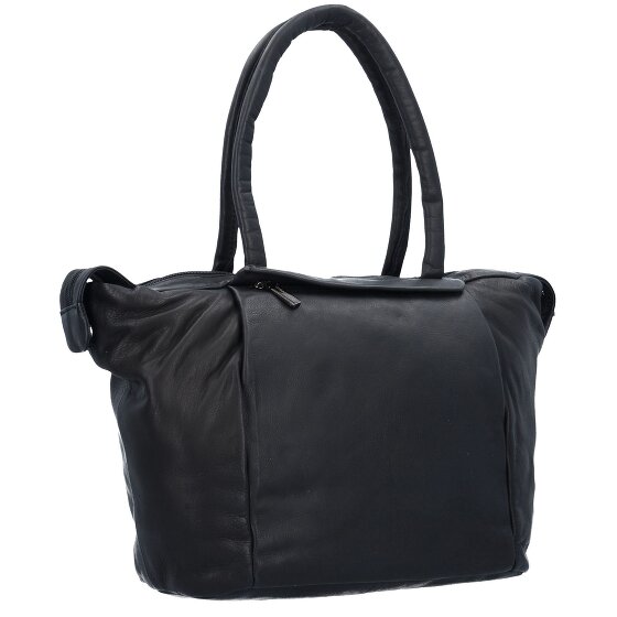 Greenland Nature Black Nappa Shopper Sac en cuir 33 cm