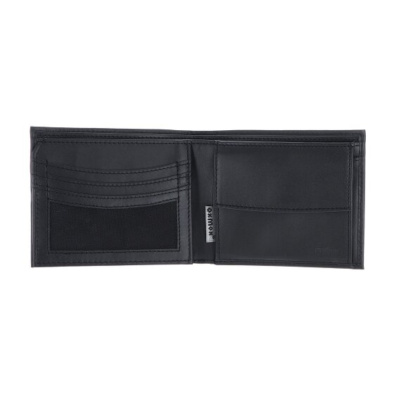 oxmox Leather Porte-monnaie Protection RFID Cuir véritable 12 cm