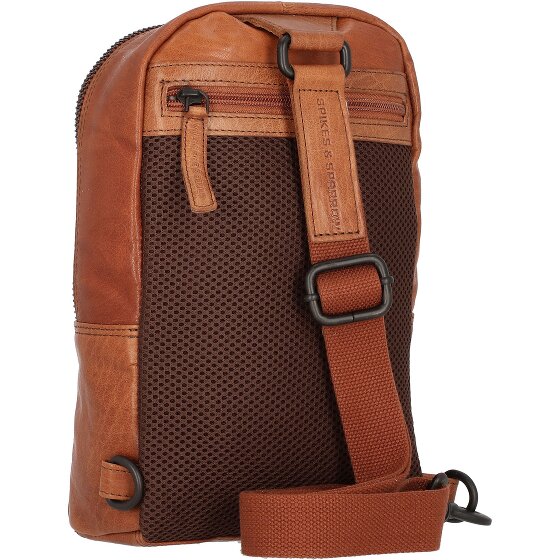 Spikes & Sparrow Sac à bandoulière Bronco en cuir 17,5 cm