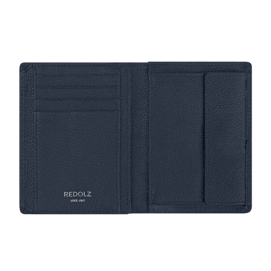 Redolz Leather Essentials HF Porte-monnaie en cuir RFID 9,5 cm dépliable